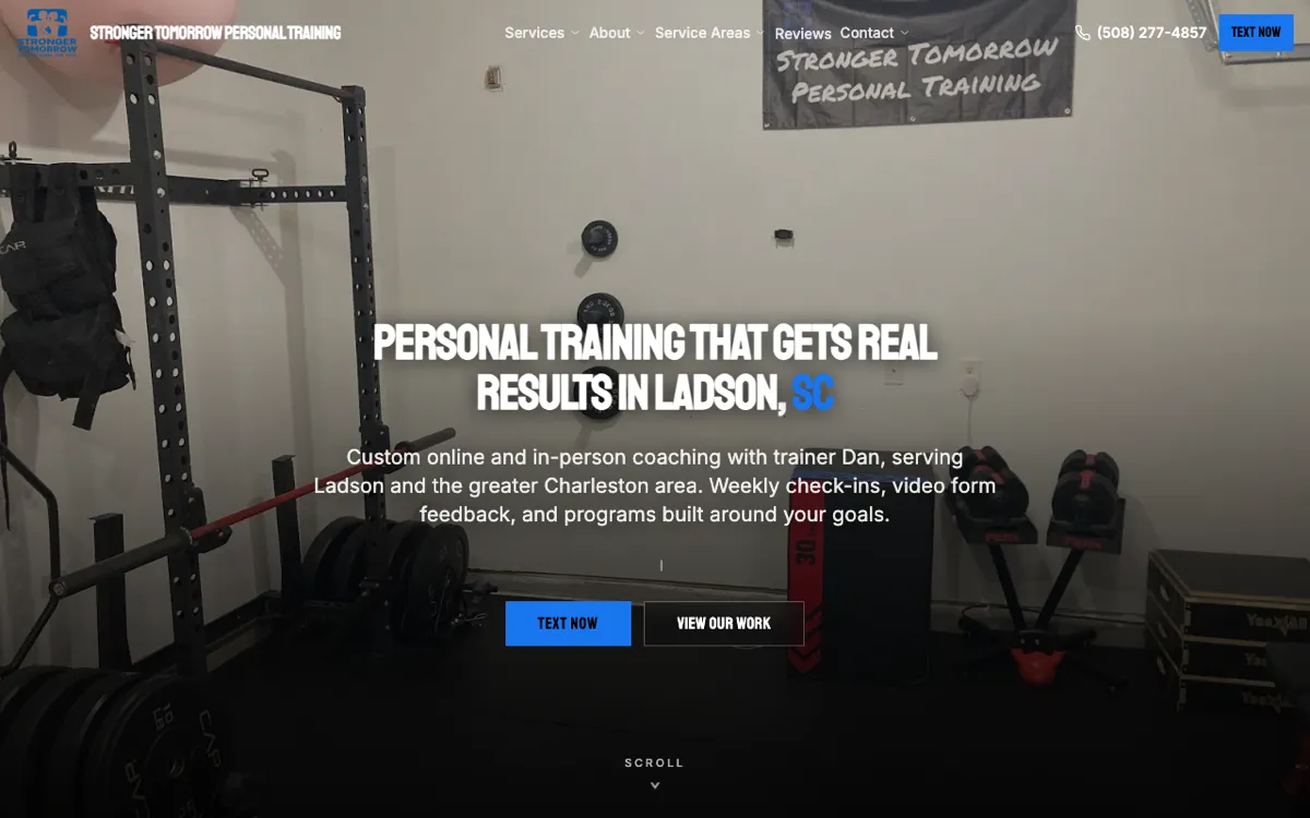 Stronger Tomorrow website preview